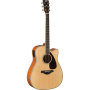 Yamaha FGX820C Solid Spruce Top Mahogany Back & Sides with Cutaway and Pickup